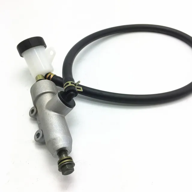 オートバイ用リアフットマスターシリンダーブレーキ油圧シリンダー（ATV用リザーバー付き） リア油圧ブレーキポンプ ホンダ用 CRF450R A  2002 バイク用リアブレーキマスターシリンダー オートバイ オートバイ用リアブレーキポンプ 折りたたみ式オートバイ用リアフットブレーキ油圧マスターシリンダーポンプ（リザーバー付き）スズキ、カワ