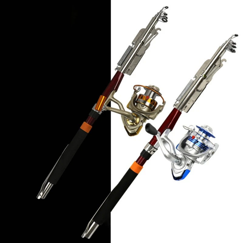 

2.1m 2.4m 2.7m Stainless Steel Automatic Fishing Rod Spinning Telescopic Automatic Spring Fishing Pole Fishing Tool WE85