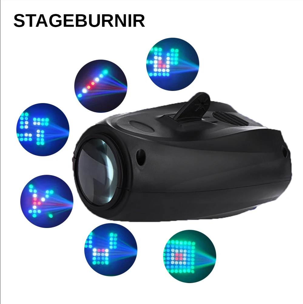 

Stage Light Disco Laser Projector 64LED DJ Prom Performance Christmas Decorations for Home DMX Controller party strobe lamp