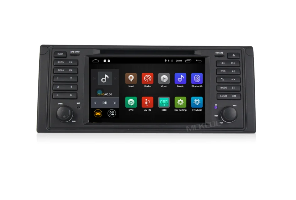 Flash Deal 10pcs 1din Android7.1 4G wifi car Multimedia GPS Radio cassette for BMW E53 E39 X5 support original car SWC free shipping 3