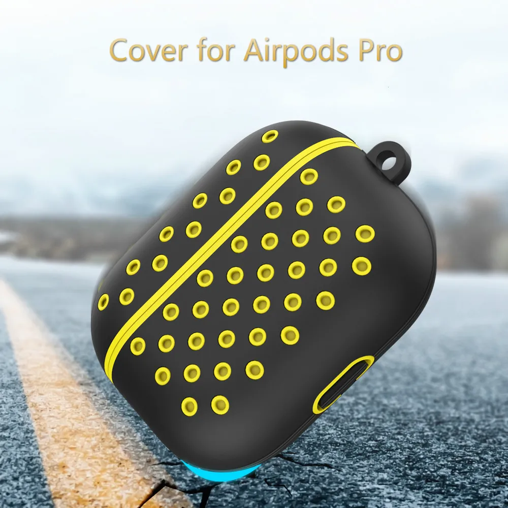Чехол для наушников Airpods Pro двухцветный смешанный Мягкий силиконовый защитный