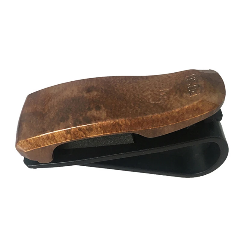 Peach wood grain 1 шт. ABS солнцезащитные очки держатель для очков Авто застежка Билета Клип Древесины Чехол для очков Atuo автомобильные аксессуары - Название цвета: Peach wood grain