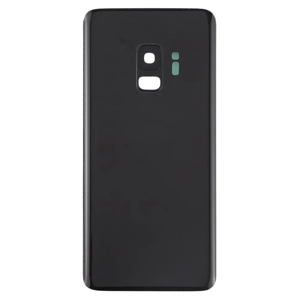 Черный iPartsBuy Battery Back Cover with Camera Lens for Galaxy S9 - Цвет: Черный