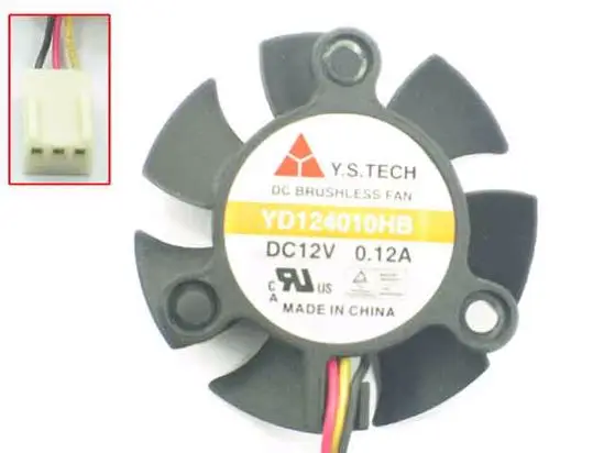 

Вентилятор охлаждения сервера Y.S TECH YD124010HB DC 12 В 0.12A 40x40x10 мм