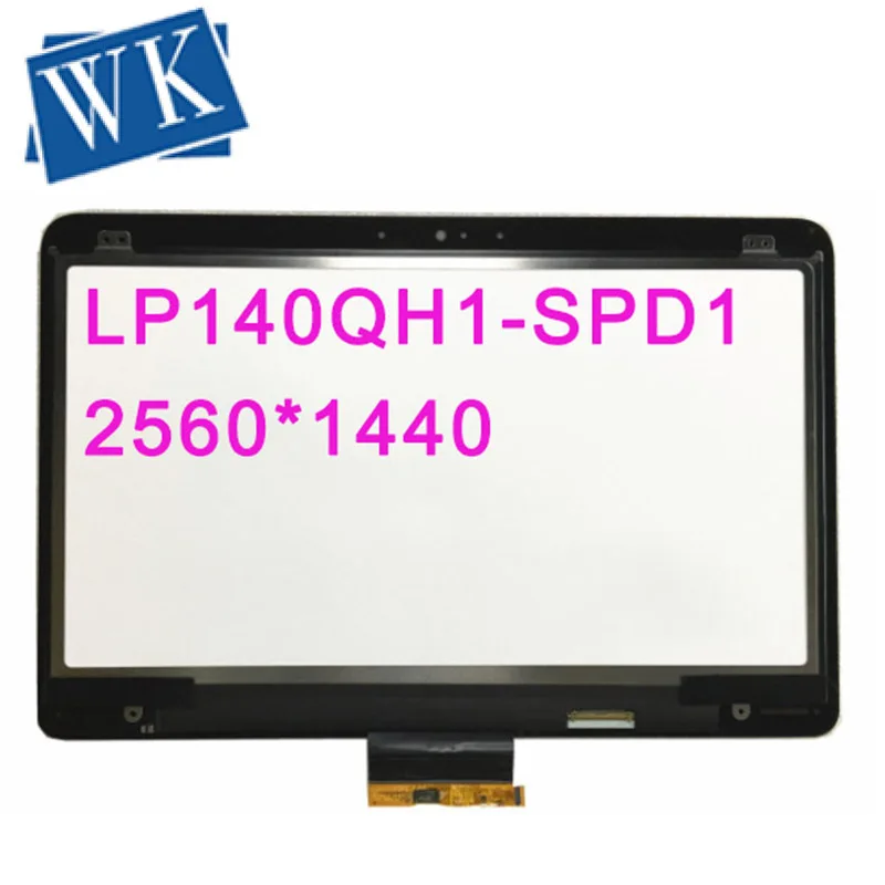 14,0 дюймов в сборе LP140QH1-SPD1 подходит для HP EliteBook Folio 1040 G3 ips 2560*1440 Замена ЖК-экрана в сборе