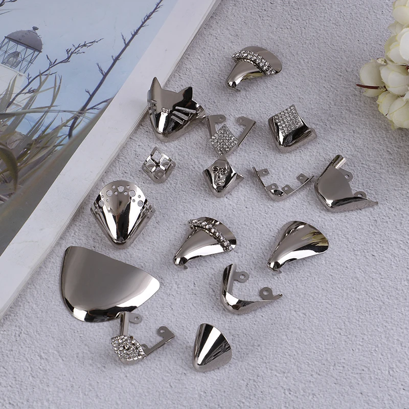 

1Pair Silver Color Metal Shoes Toe Protection High Heels Shoe Broken Repair Accessories Shoe Decorations