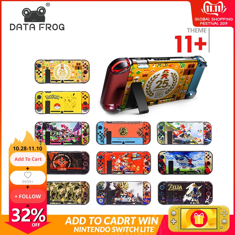 

Data Frog Protective Case Shell for Nintend Switch Back Cover for Nitendo Switch NS NX with Joy-Con Controller Direct Docking