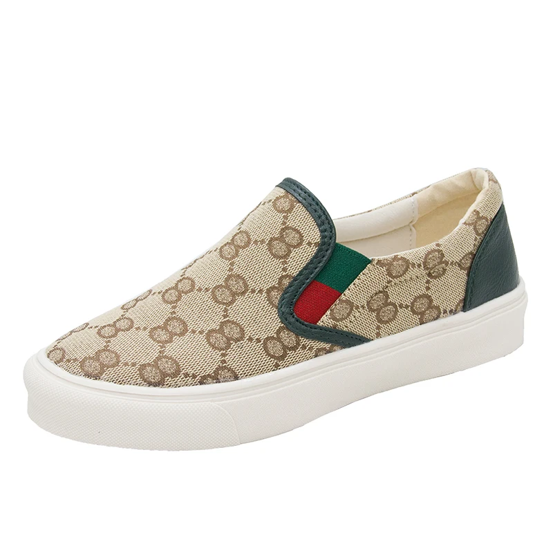 Mejor precio 2021 de moda de lujo zapatos de diseñador para Mujer pisos transpirables Slip en casuales zapatillas para caminar de Mujer antideslizante zapatillas Zapatillas de deporte Mujer JlwjeK1AVol