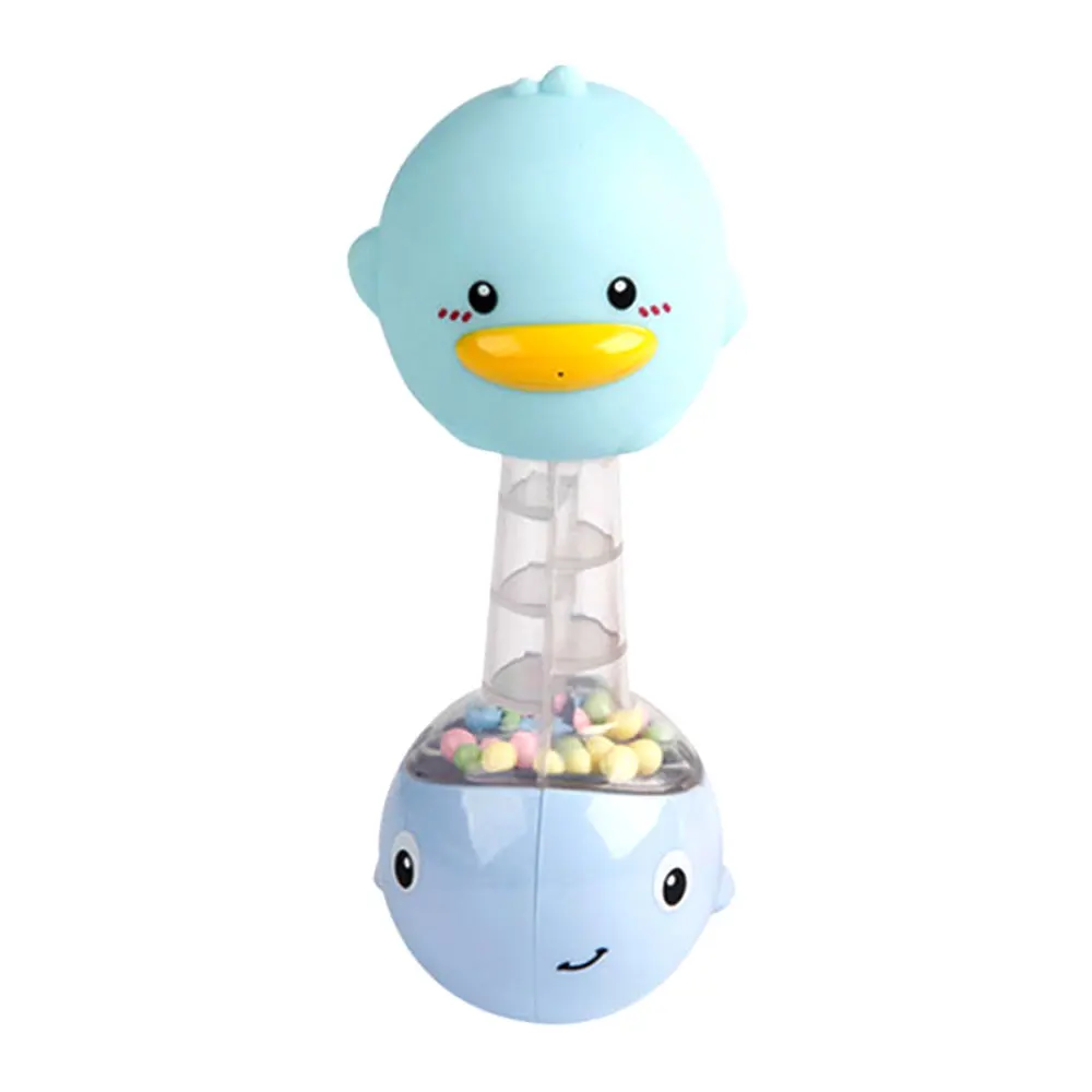 Blue Детская Ванна Душ игрушки Ванная комната Играть Вода игрушки красочные мягкие плавающая резиновая утка сжимать писклявый звук игрушка для купания погремушка - Цвет: Blue