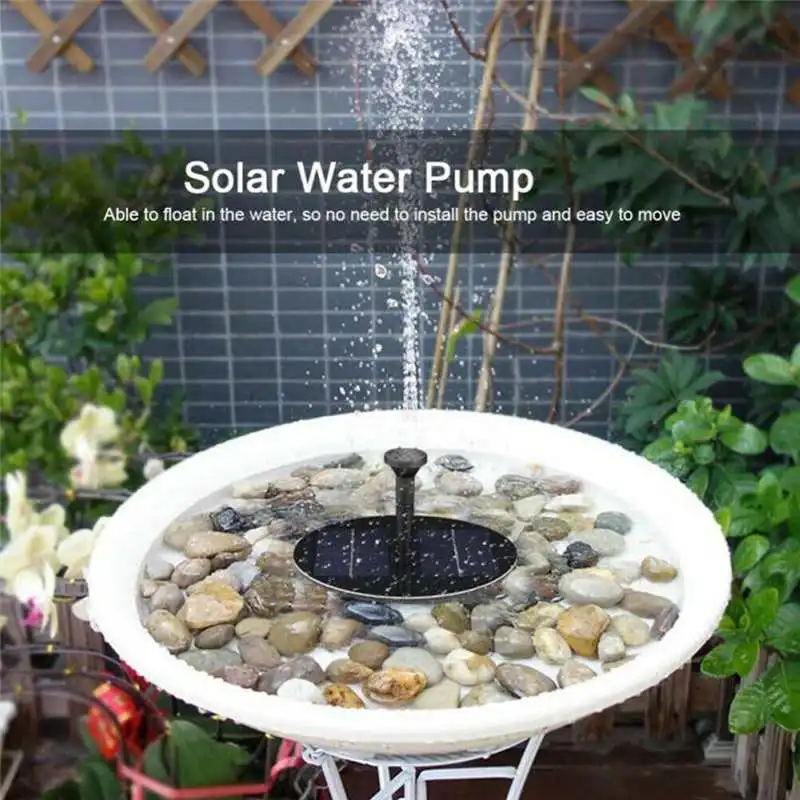 150L/H Solar Fountain Floating Pool Water Fountain For Pond Pump For Bird Bath Outdoors Solar Power Watering Panel Garden Decor