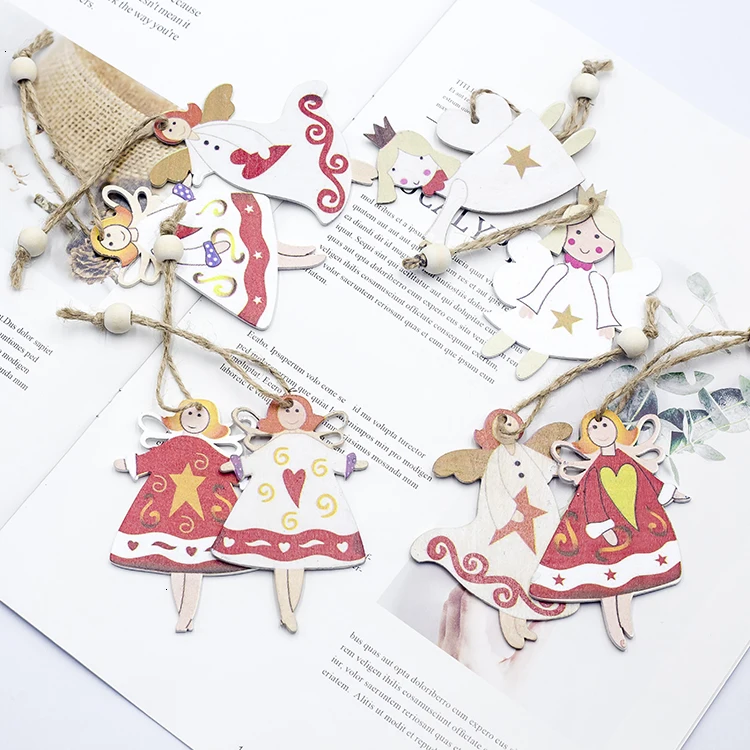 1set 2pcs Natural Wood Christmas Tree Pendants Hanging Ornaments Crafts Gifts Xmas New Year Party Decor Home Decoration 62966 1set 2pcs Natural Wood Christmas Tree Pendants Hanging Ornaments Crafts Gifts Xmas New Year Party Decor Home Decoration 62966