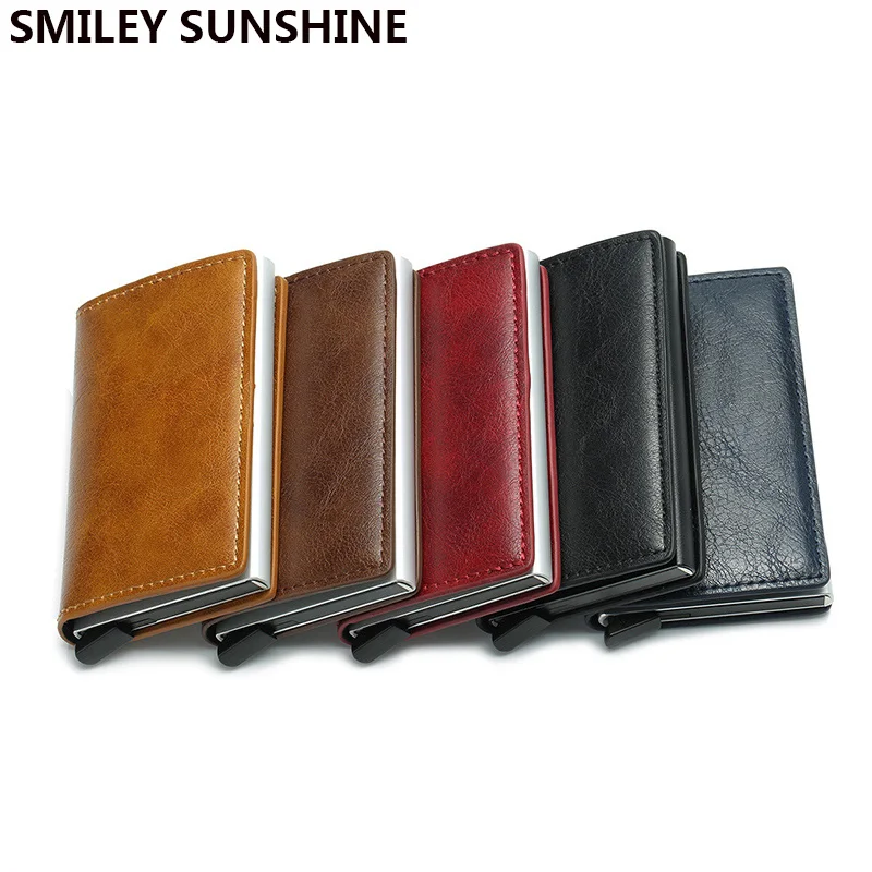 

Rfid Card Holder Wallets for Men Money Bag Male Short Leather Wallet Small Slim Leather Smart Thin Wallets Purse drop shipping