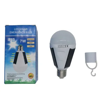 

100pcs Solar Lights Led Bulb E27 Hanging Led Solar Lamp 7W 12W 85-265V Rechargeable for Outdoor Camping Tent Fishing Light