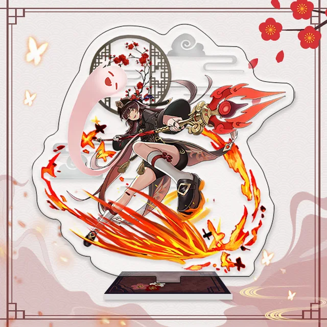 Anime Genshin Impact Stand Acrylic Figure Xiao Ganyu Hutao Kamisato Ayaka Beelzebul Model Plate Desk Decor Fans Collection Gifts 20