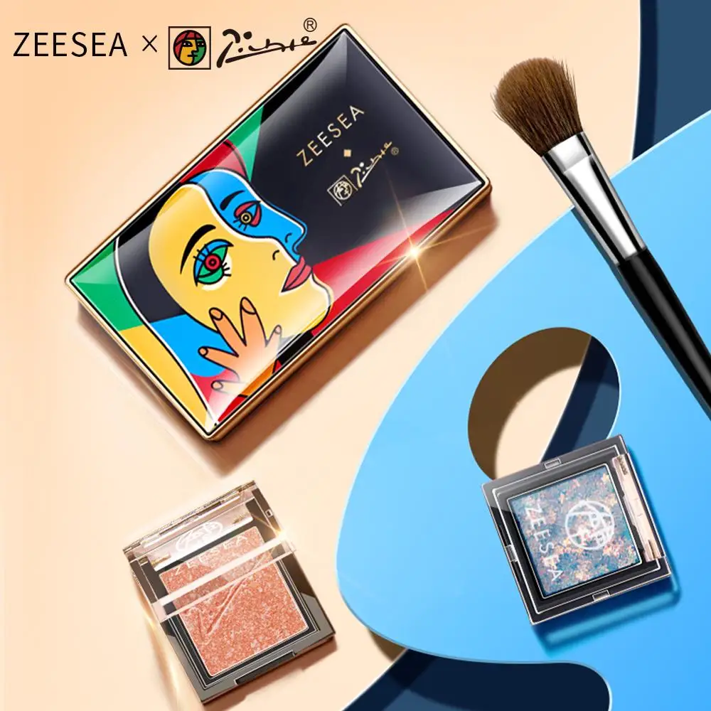 Палитра теней для век ZEESEA New Picasso матовая палитра Блестящий Блеск тени глаз