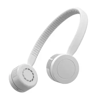 

New Portable USB Mini Mute No Leaf Fan Neckband Handy Cooler