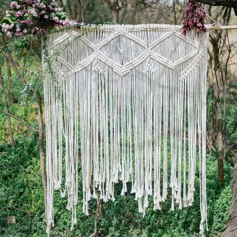 

Bohemian Tapestry Hand-woven Tapestry Wedding Background Decoration Outdoor Wedding Tapestry Cross Border Supply of Goods