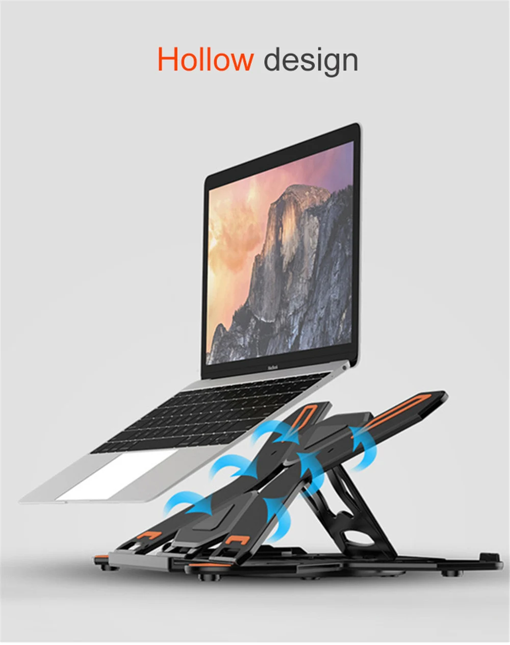 360 Вращающаяся подставка для ноутбука Складная подставка для ноутбука Macbook lenovo держатель для ноутбука Компьютерная Вентиляция с держателем для телефона