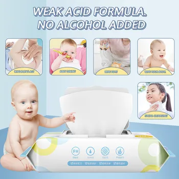 

Baby Child Antibacterial Wet Wipe Tissue Clean Hand Health Care 80 Wipes/pack Portable Swabs Wipes Skin Antibacterial Tool Clean