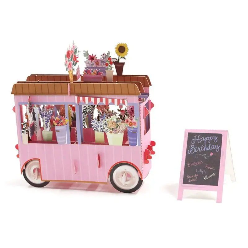 Floats 3D Pop Up Greeting Cards Postcards Invitations Envelope Birthday Party - 4000373533601
