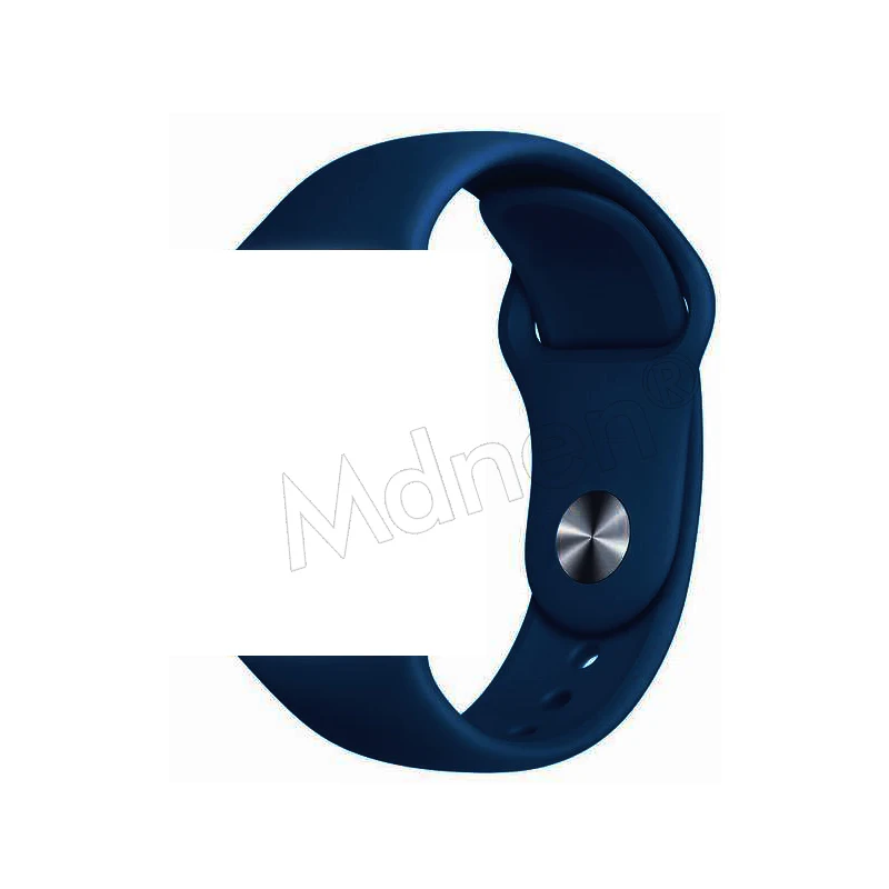Силиконовый ремешок-петля для Apple Watch 42 мм 38 мм Iwatch 5 4 3 2 1 браслет с магнитной пряжкой - Цвет ремешка: 28 Blue cobalt