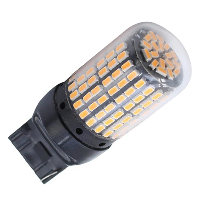 2 шт. супер яркий Canbus T20 7440 W21W Wy21W 144 Smd обратный светильник без ошибок гипервспышки