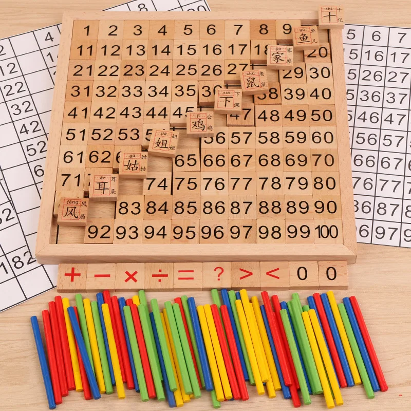 

First Grade Mathematics Stationary Box Young CHILDREN'S Montessori Mathematics Addition And Subtraction Arithmetic Teaching Aids