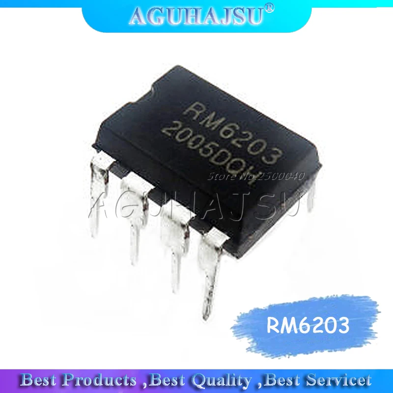 10 шт./лот RM6203 CR6203 CR6203T DIP8 Чип зарядного устройства 8 футов новый оригинальный |