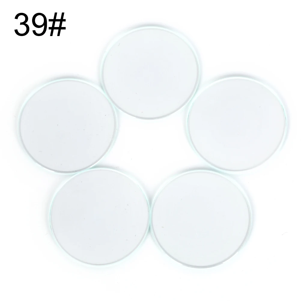 5pcs 36mm/37mm/38mm/39mm/40mm Anti-scratch Transparent Round Crystal Glass Part For Watch Repair Size new - Цвет: 39