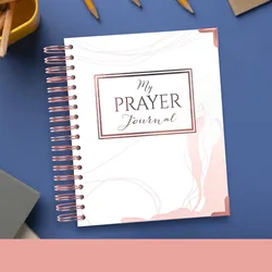 Cahier de prière à spirale en spirale avec boîte cadeau, A5, Rose or, Agenda, Agenda, fournitures de bureau de luxe, avec boîte cadeau 