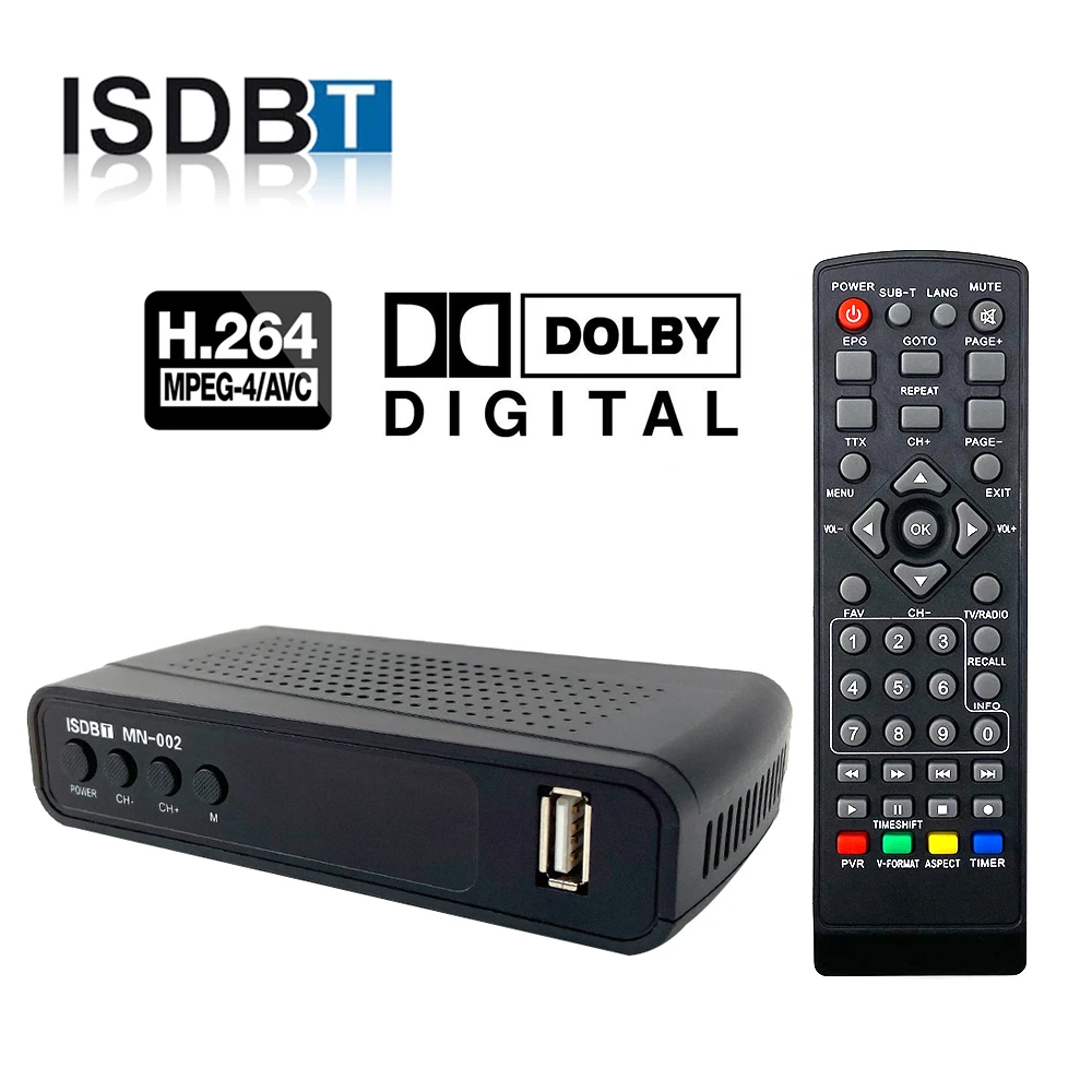 ISDB-T цифровой ТВ-тюнер FTA для Перу Бразилия Чили ISDBT ТВ-рецептор Wifi приемник H.264 ТВ-приставка Youtube Full HD AC3 ТВ-тюнер