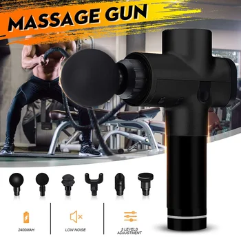 

Body Muscles Relaxing Electronic Therapy Body Massage G uns 3 Files Brushless LED Massage G uns Relief Pains With 6 Heads
