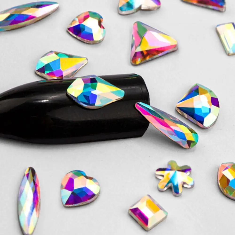 

20PCS Nail Art 3D DIY Rhinestones Multi-Color Tear Waterdrop Diamond Nail Stones DIY Design
