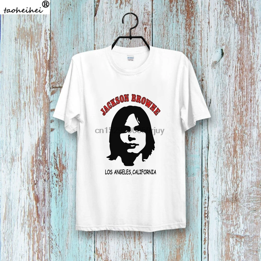 Jackson Browne Los Angeles California Vintage Tee Top Unisex Ladies T shirt B578 | Женская одежда
