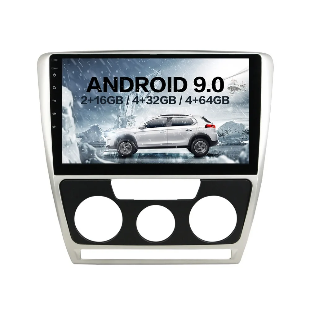 10,1 ”Android 9 4+ 64G встроенный DSP ips Автомобильный gps навигатор для SKODA Octavia MT 2010- головное устройство мультимедийный проигрыватель с функцией записи