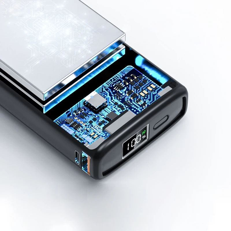 PZOZ 20000 мАч Внешний аккумулятор USB C PD быстрое зарядное устройство для iPhone samsung xiaomi type C Быстрая зарядка 3,0 USB внешний аккумулятор