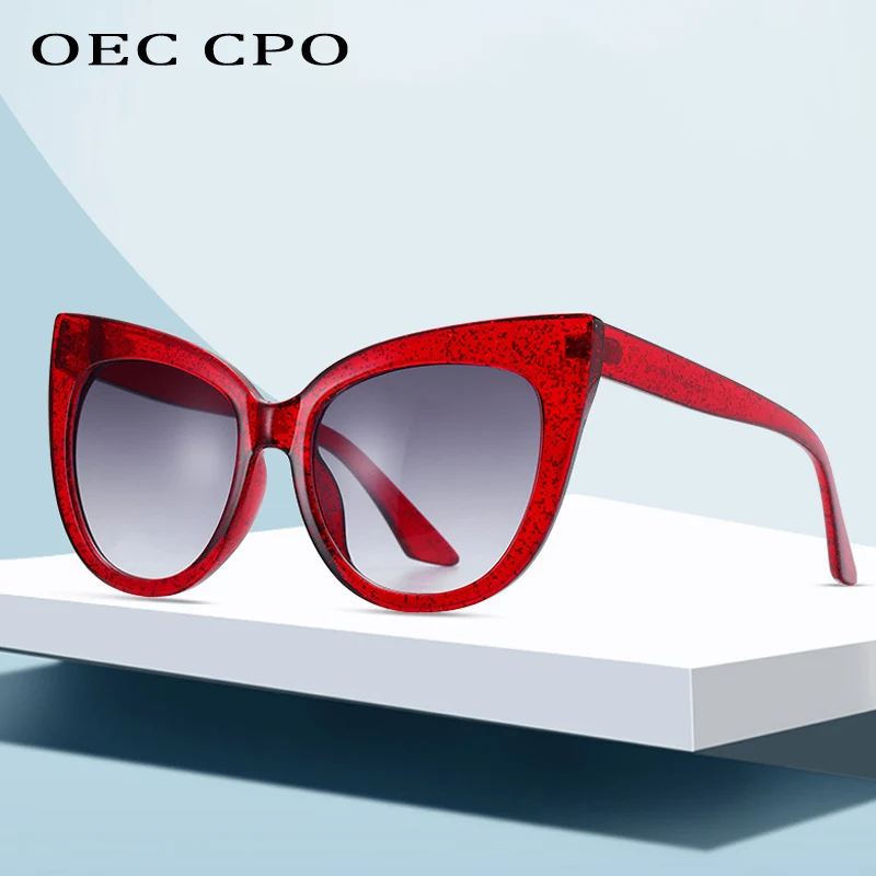Neue Luxus-Sonnenbrille im Star-Stil für Damen, Übergroße Cat-Eye-Sonnenbrille, Vintage Runde Großrahmige Outdoor-Sonnenbrille UV400