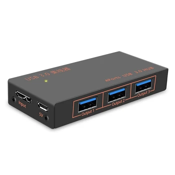 

4-Port 3.0 Splitter Type-C Hub with Independent Switch Hub3.0 Extender 1.2M
