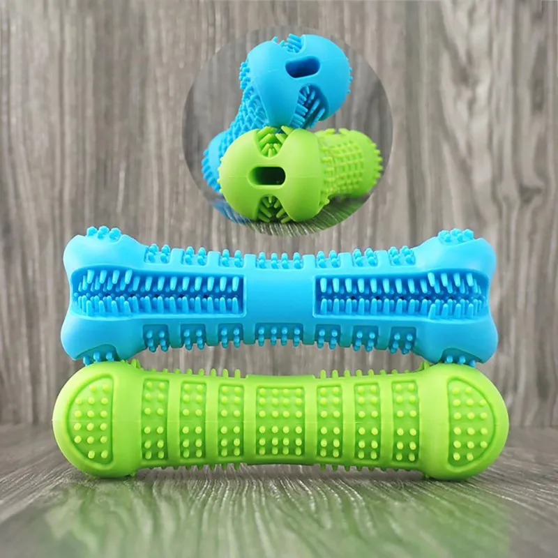 

Pet Dog Silicone Chew toy Toothbrush Toy Molar Stick Dog Bite-resistant Teeth Cleaning Non-toxic Tool For Dogs Cats Accessories