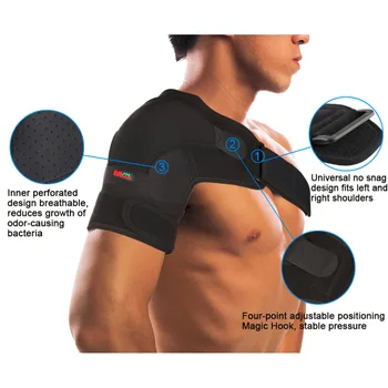 

Adjustable Shoulder Bandage Protector Brace Joint Pain Injury Shoulder Support Strap Training Sports Equipment