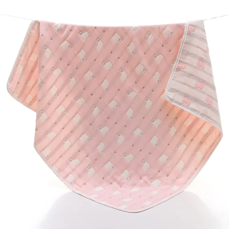 Летние носки для новорожденных 105X110 см Детские хлопок одеяла 6-слойное бальное платье из Стёганое одеяло муслин Обёрточная бумага для пеленания коляски детские одеяла для новорожденных банные Полотенца