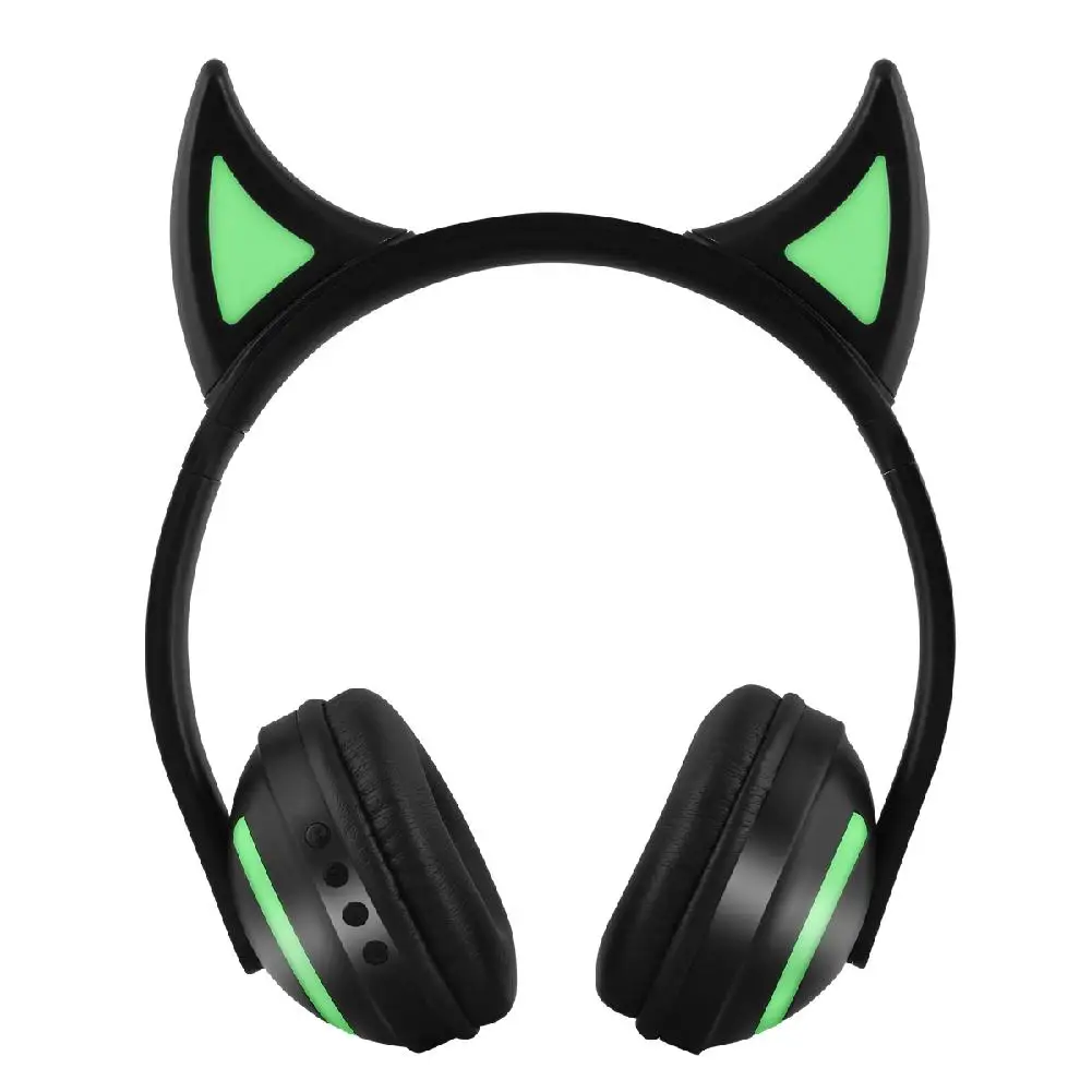 HobbyLane беспроводные Bluetooth стерео наушники с милым животным дизайном, мигающие светящиеся игровые наушники