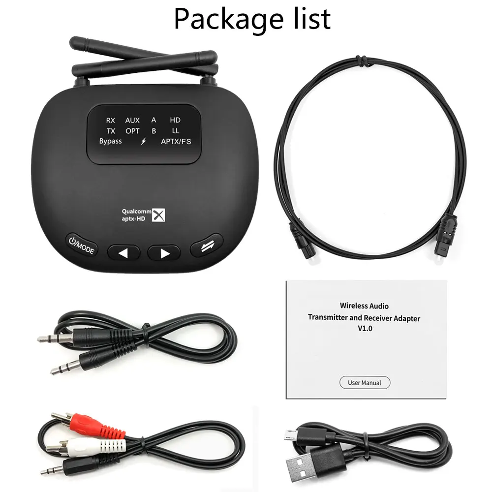 Bluetooth 5,0 приемник передатчик обход Csr867 3в1 AptX LL низкая задержка HD ТВ автомобильный ПК аудио беспроводной адаптер RCA 3,5 мм AUX Jack - Цвет: B28 Bluetooth 5.0