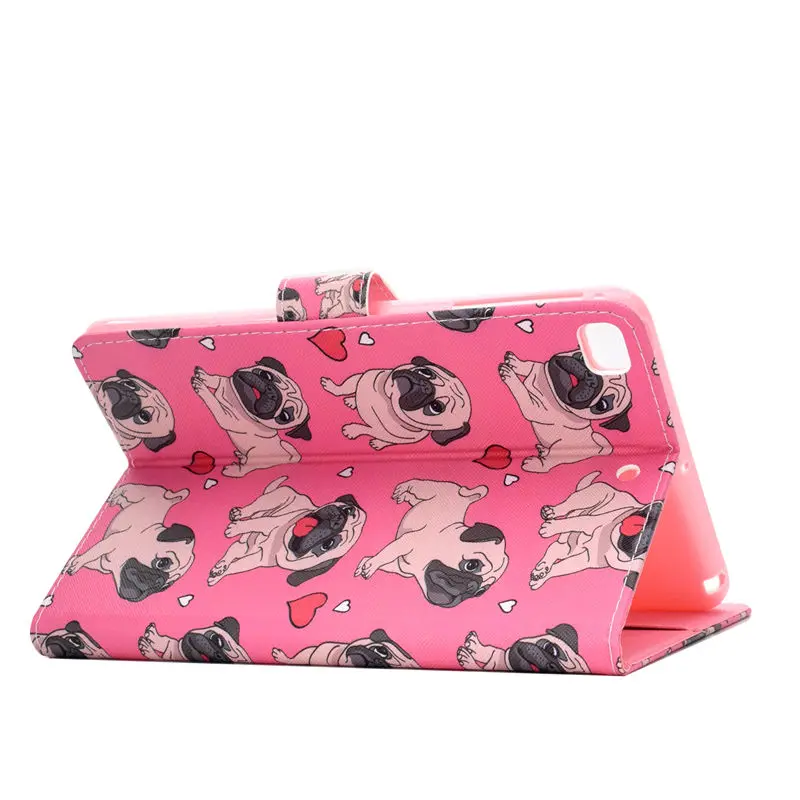 Чехол для Apple iPad Mini 5 Mini 1 2 3 4 5 7," Smart Cover Funda Tablet с мультяшным животным узором PU кожаный чехол-подставка