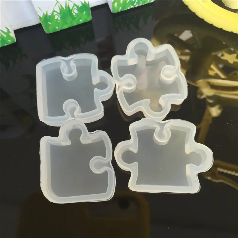 Dropship 1pc; Puzzle Piece Chocolate Mold; 3D Silicone Mold