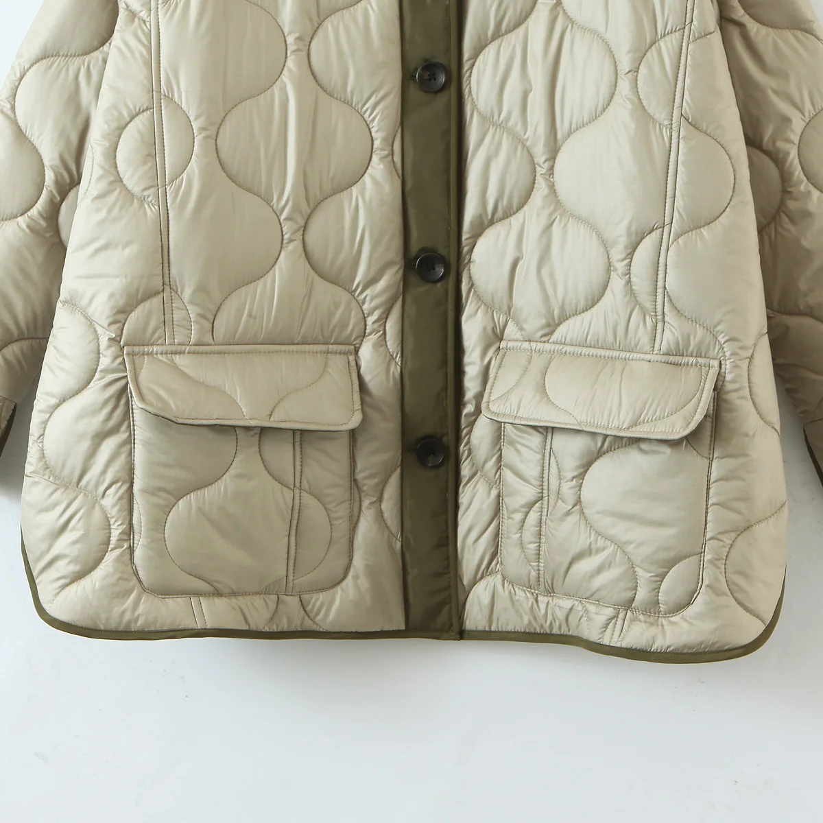 Rarove 2023 Autumn Winter Women's Loose Jackets Thin Parka Oversize Co