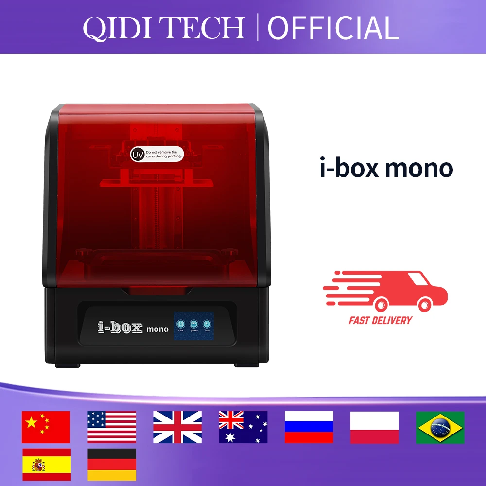 Qidi Tech Ibox Uv Resin 3d Printer 8.9 Inch 4k Mono Screen 3d
