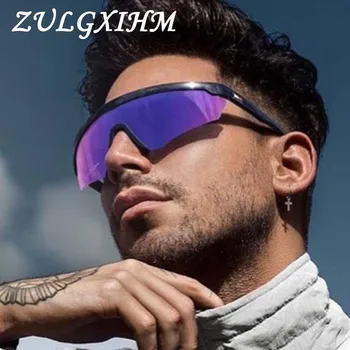 

2020 New TR90 One-piece Shape Men Sunglasses Polarized Elastic Paint Surface Sun Glasses Women Suitable Long-lasting Goggles