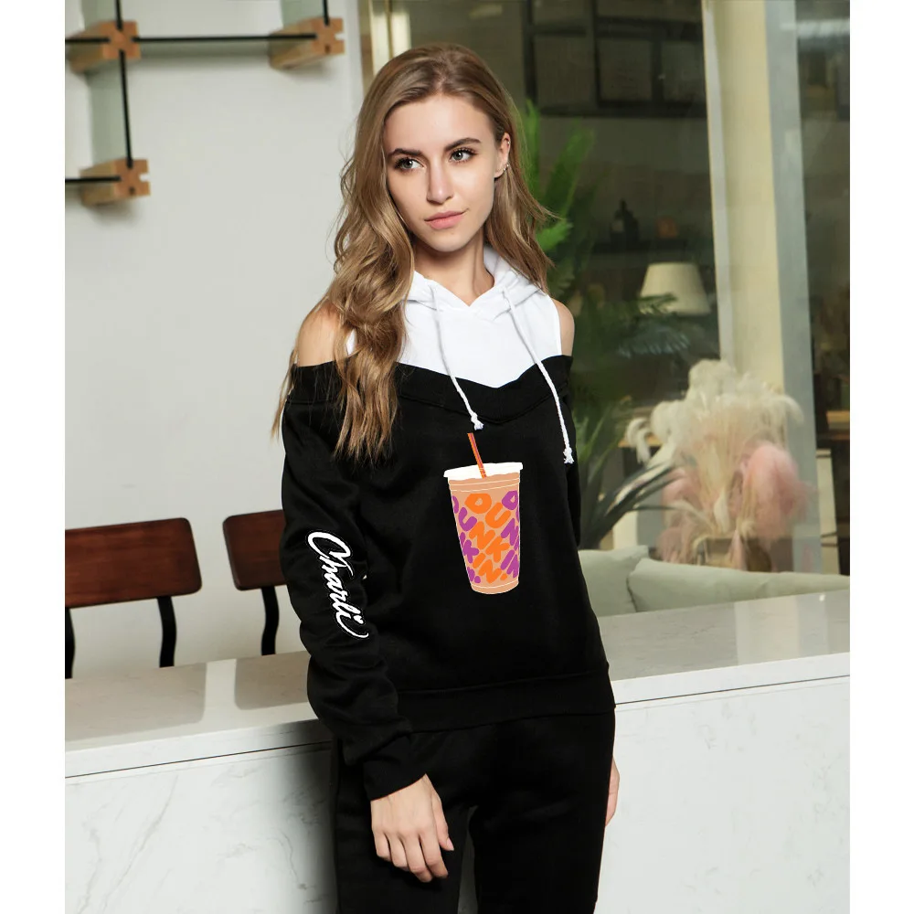 Хит продаж толстовка с капюшоном Charli Damelio Merch Модный пуловер принтом открытыми