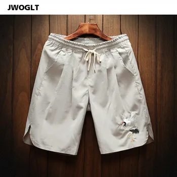 

New Summer 100% Cotton Casual Shorts Men's Korean Fashion Drawstring Waist Carne Harajuku Man Japanese Shorts 4XL 5XL